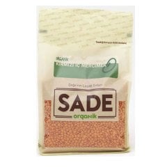 Sade Organik Kırmızı Iç Mercimek 1000 gr