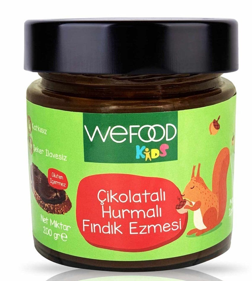 Wefood Kids Çikolatalı Hurmalı Fındık Ezmesi 200 gr
