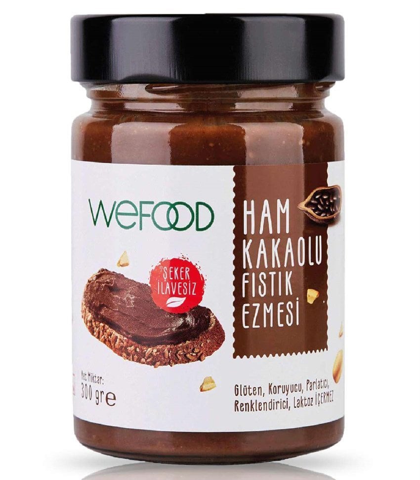 Wefood Ham Kakaolu Fıstık Ezmesi 300 Gr