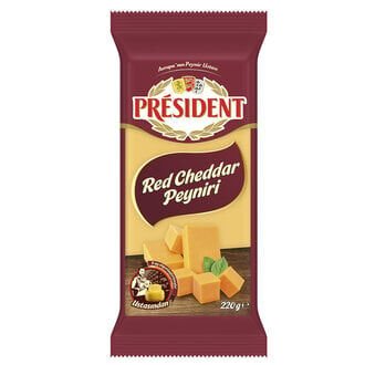 PRESIDENT RED CHEDDAR PEYNIRI 220 GR