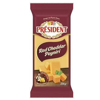 PRESIDENT RED CHEDDAR PEYNIRI 220 GR
