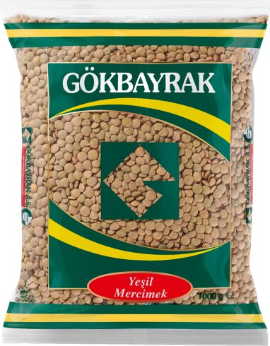 GOKBAYRAK YESIL MERCIMEK 1000 GR