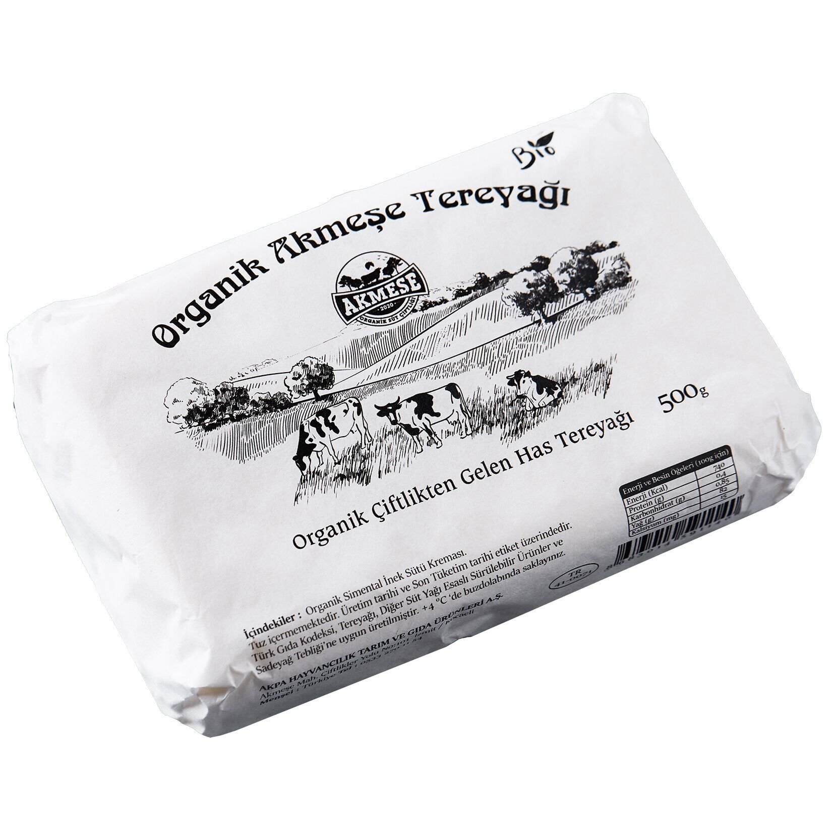 AKMEŞE ORGANİK TEREYAĞ 500 GR