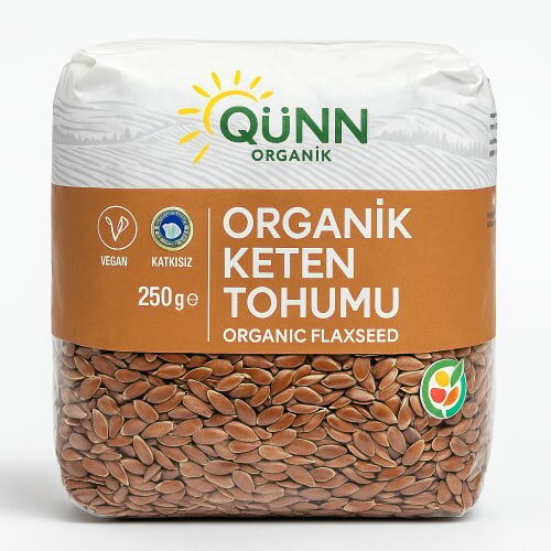 QÜNN ORGANİK KETEN TOHUMU 250 GR