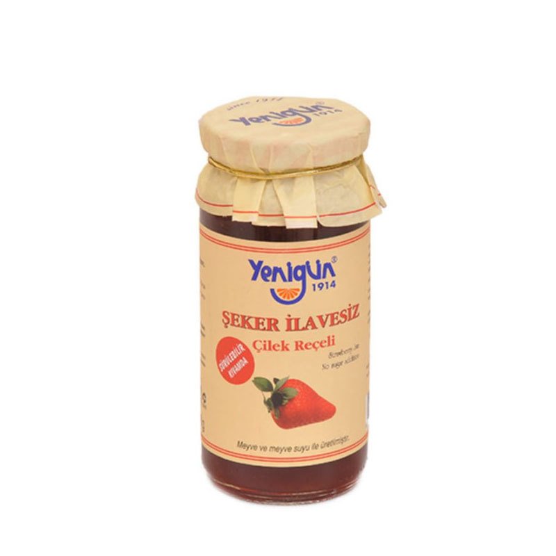 Yenigün Şeker İlavesiz Çilek Reçeli 290 gr