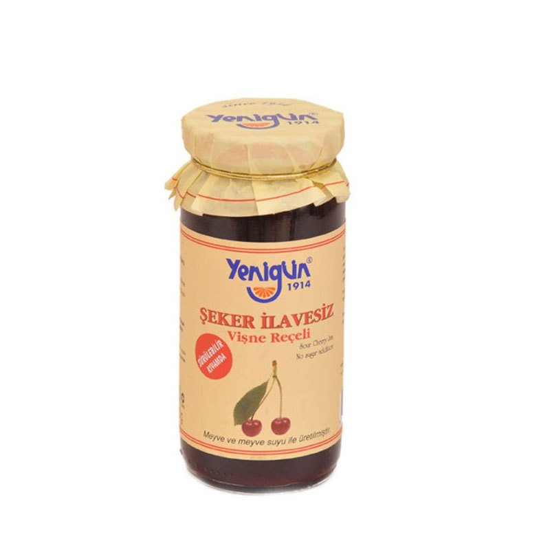 Yenigün Şeker İlavesiz Vişne Reçeli 290 gr